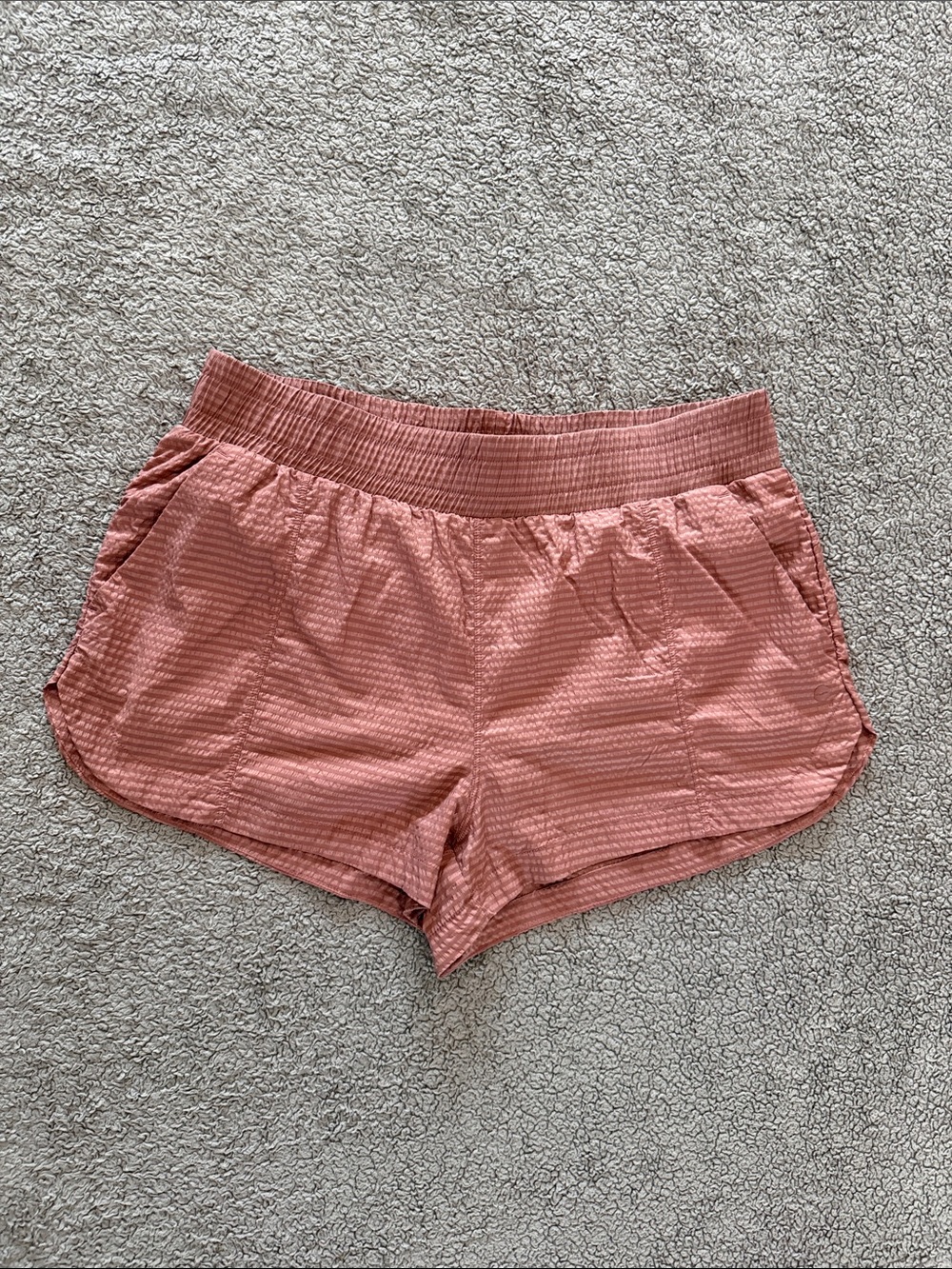 Avia Women's Rose Pink Athletic Shorts with Elastic Waist